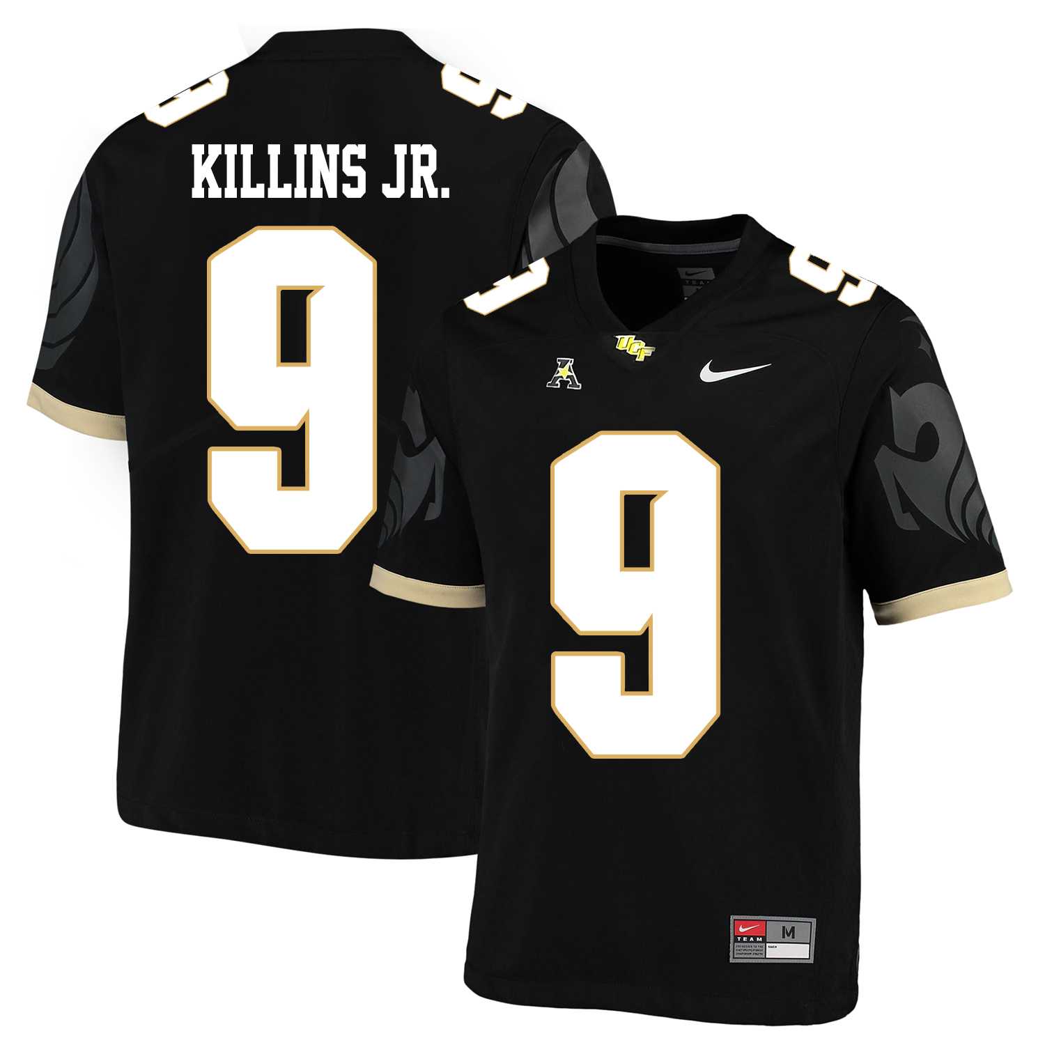 UCF Knights #9 Adrian Killins Jr. Black College Football Jersey